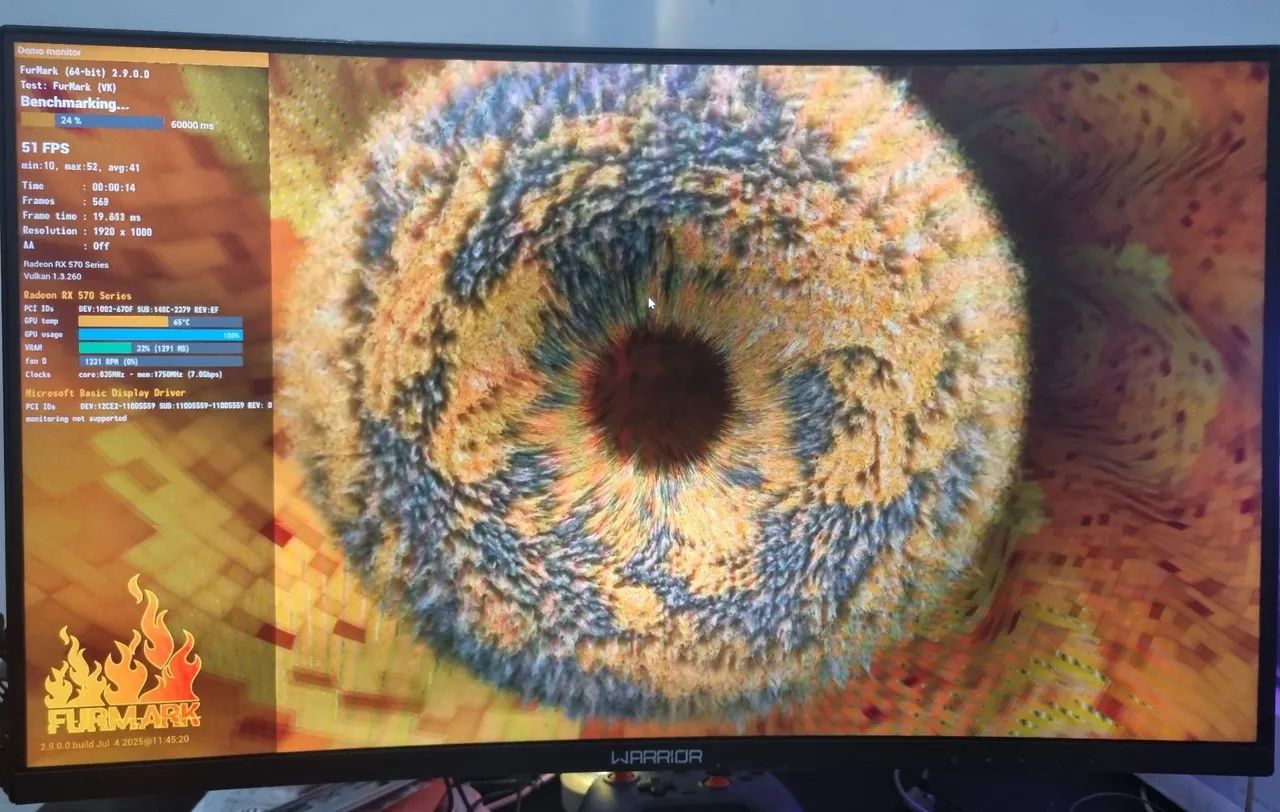 Placa de Vídeo RX 570 4GB Gigabyte - BIOSMOD - Foto 4