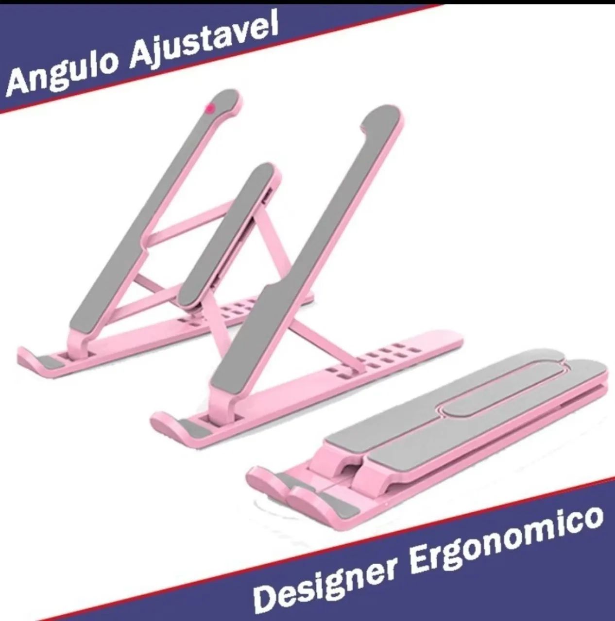 Suporte ajustável para celular, tablet e notebook até 14" - Foto 2