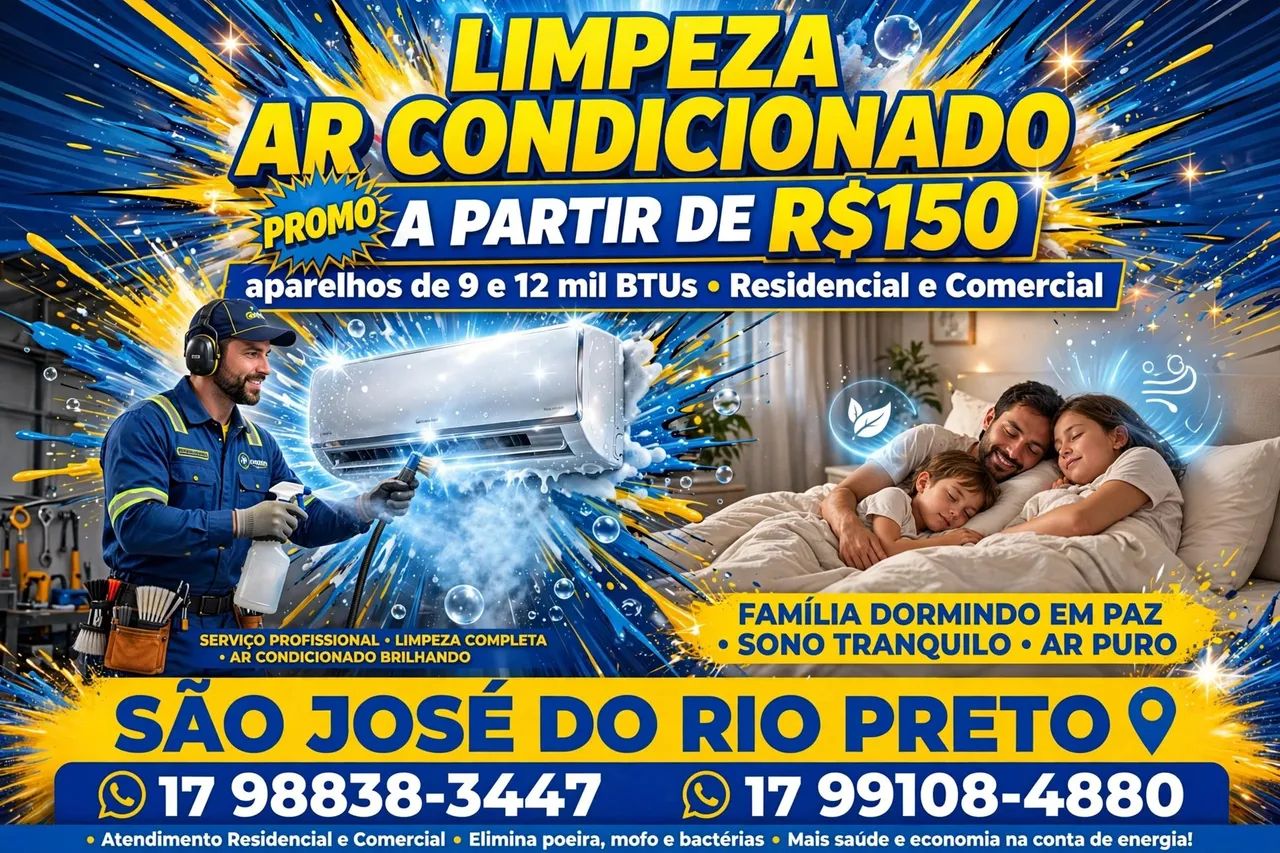 Limpeza de ar condicionado 