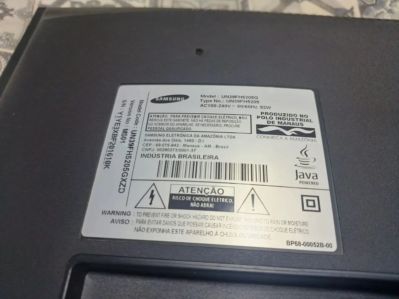 TV Sansung 39" excelente estado.