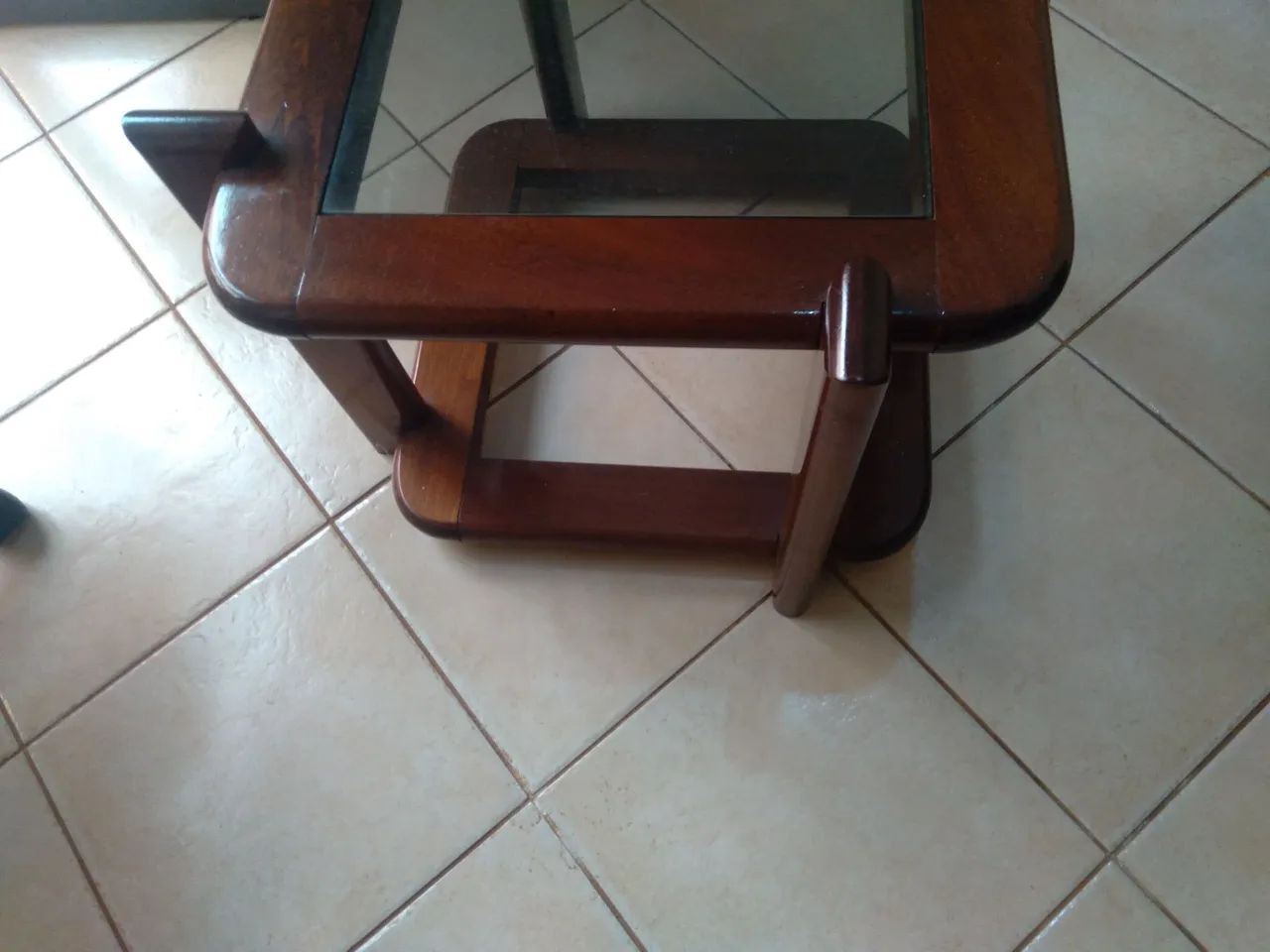 Mesa de centro tampa de vidro , cor mogdo - Foto 4