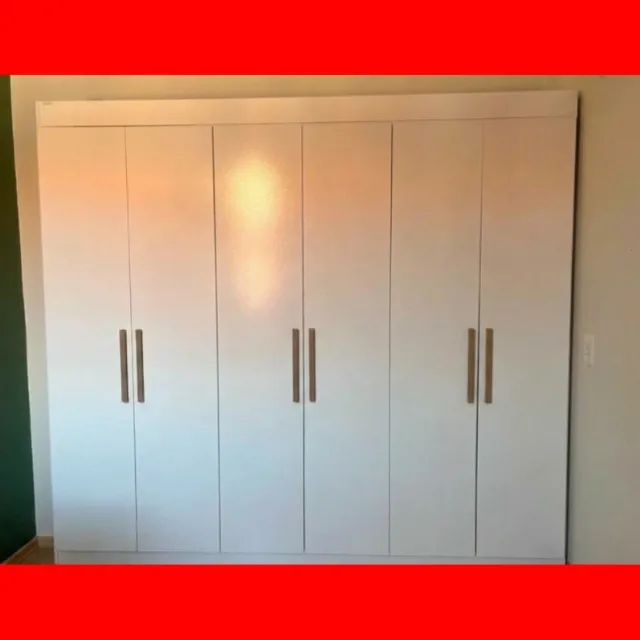 guarda roupas 6 portas branco - Foto 2