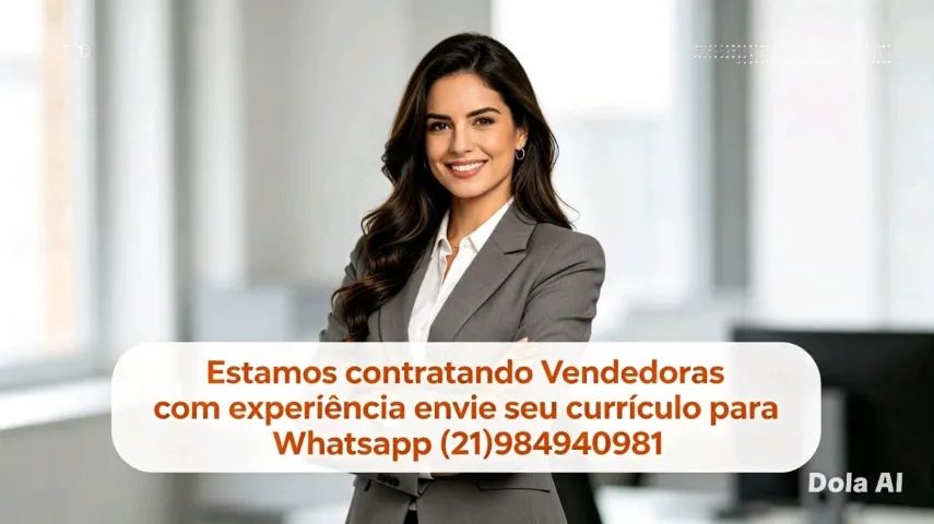 Estamos contratando vendedoras com Experiência; Trabalho presencial. Loca centro Rj