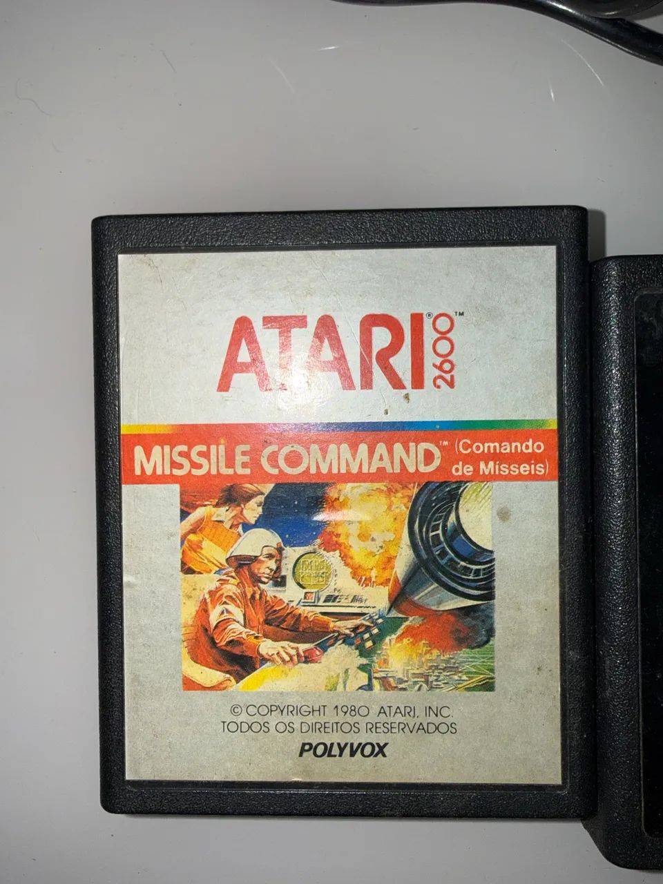 Console Atari 2600 Completo com Caixa e 2 Cartuchos - Foto 4