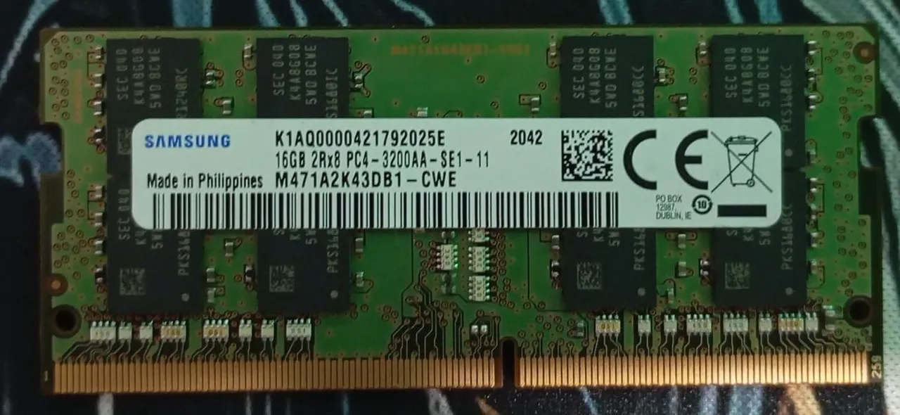 Memória RAM Samsung 16GB DDR4 3200MHz Notebook - Memória RAM