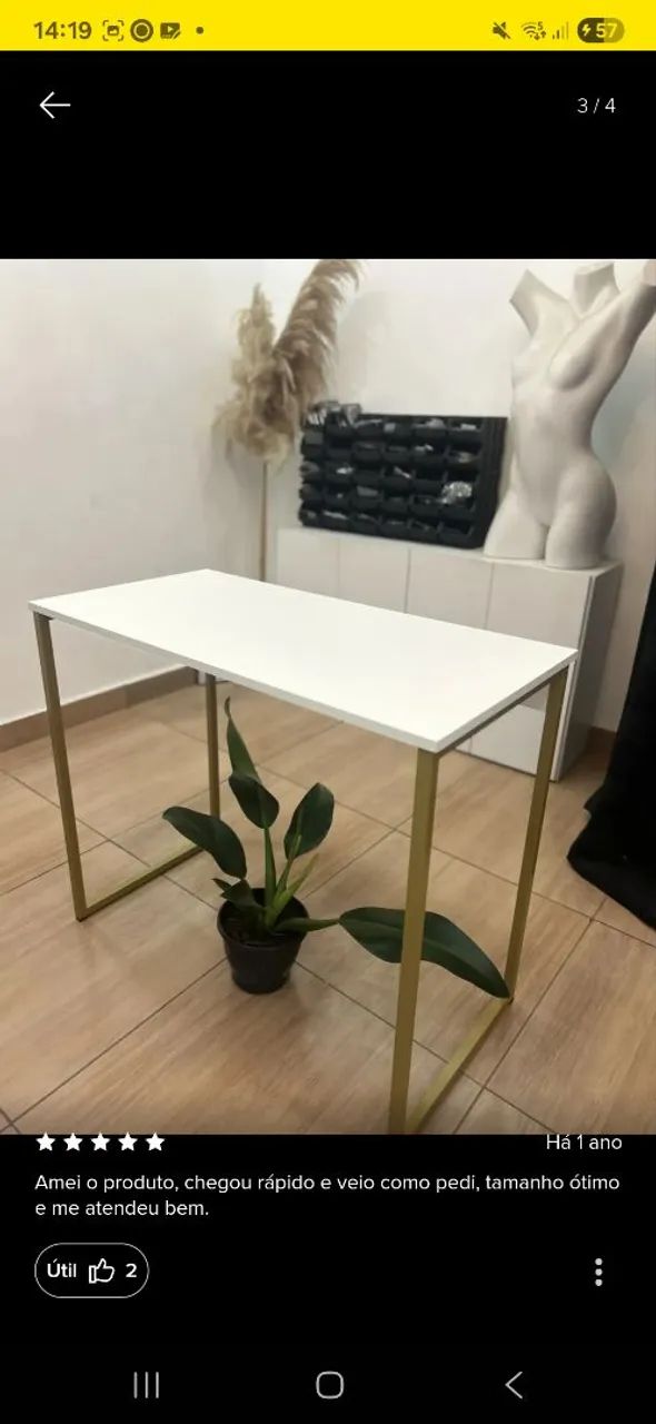 Mesa industrial pra notebook,  ou cantinho do café - Foto 4