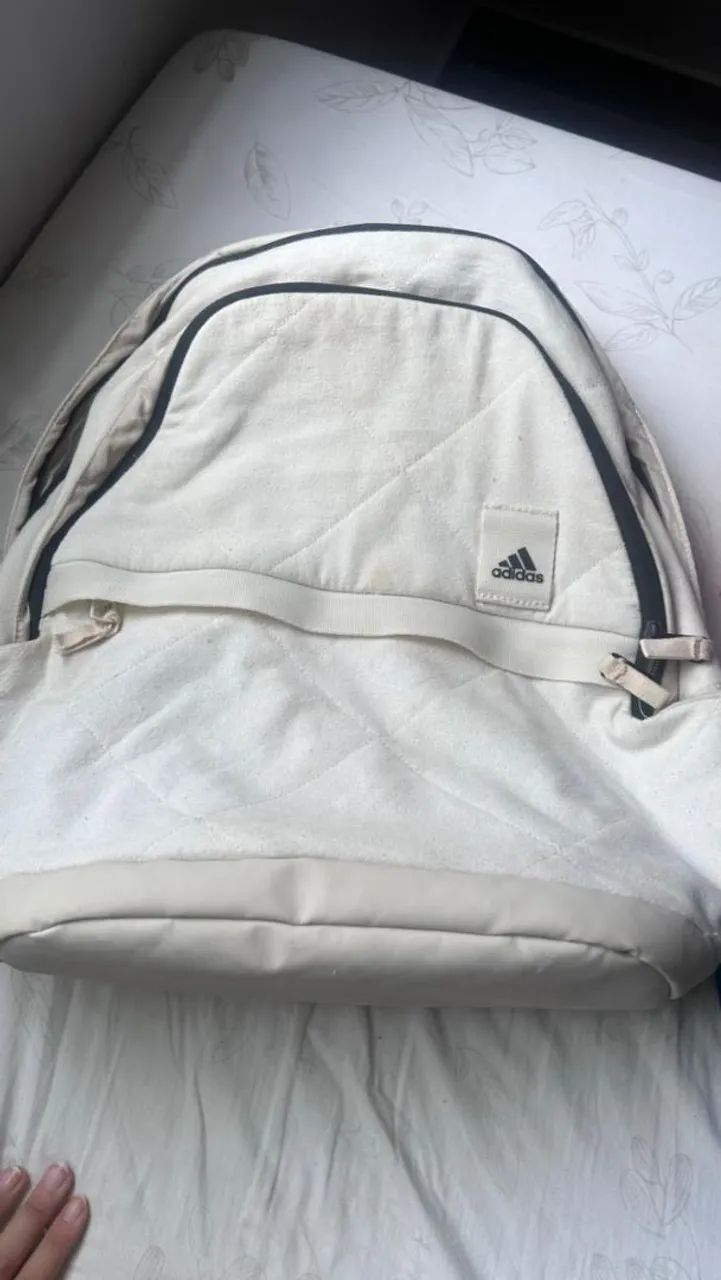 Mochila Adidas  classic V off White  original 