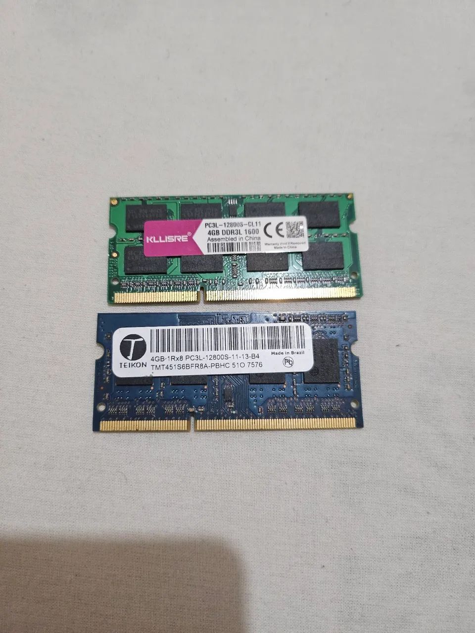 Pente Memória RAM NOTEBOOK DDR3L 1600 4GB