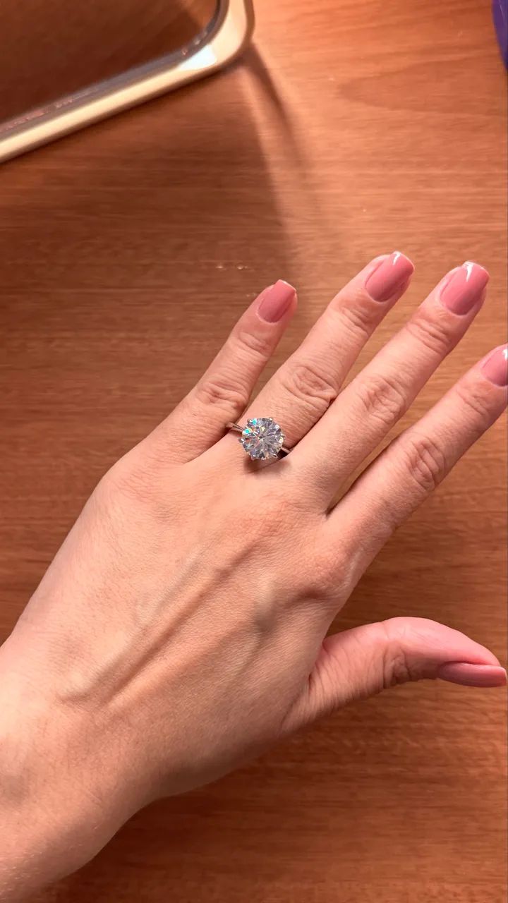 Solitário moissanite 