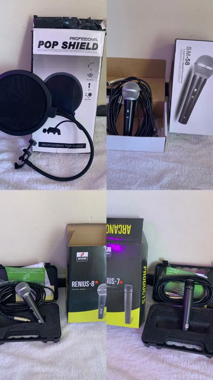 Kit Tripé, microfone e equipamentos de iluminação  - Foto 5