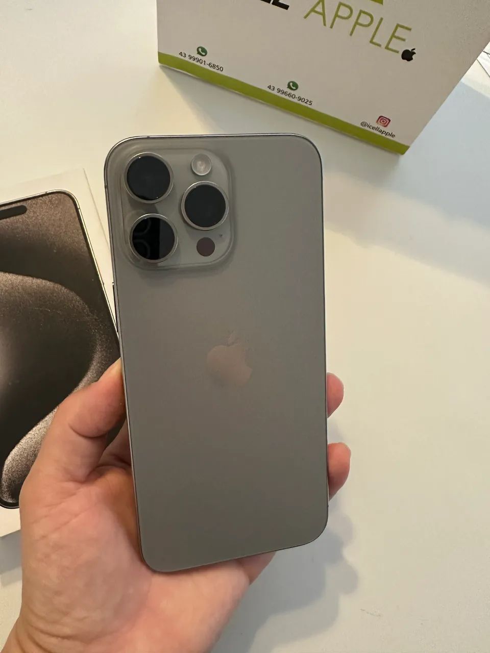 iPhone 15 Pro Max 256GB Garantia Apple Saúde Bateria 99