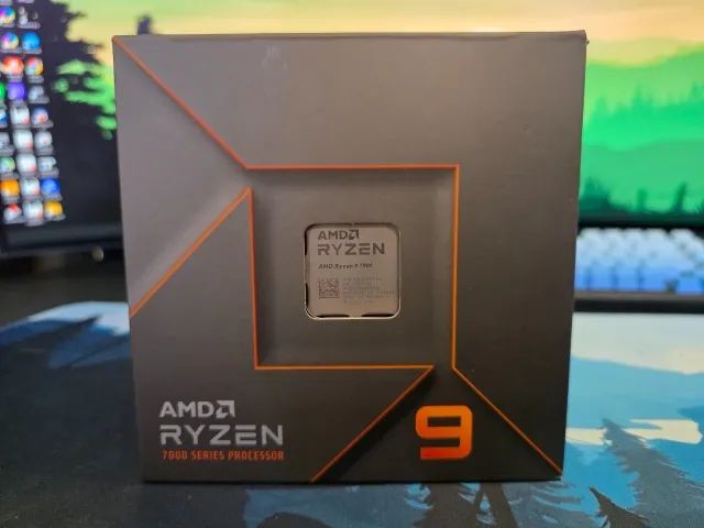Processador CPU AMD Ryzen 9 7900 + Air Cooler Original - Completo na Caixa - Perfeito