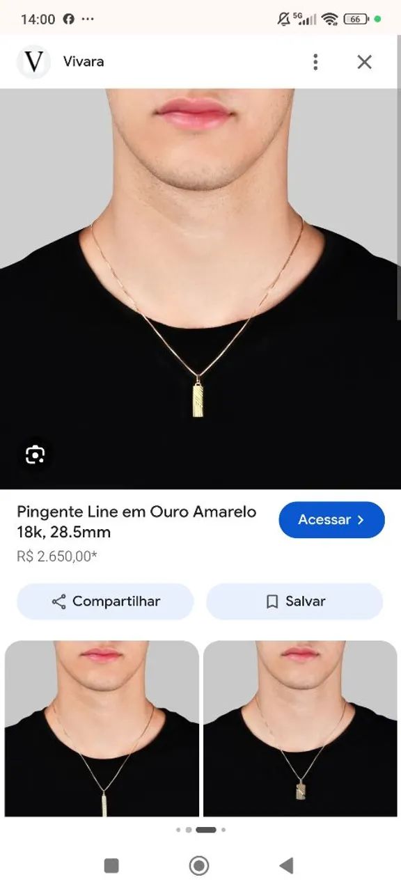 Cordão e Pingentes Vivara  - Foto 4