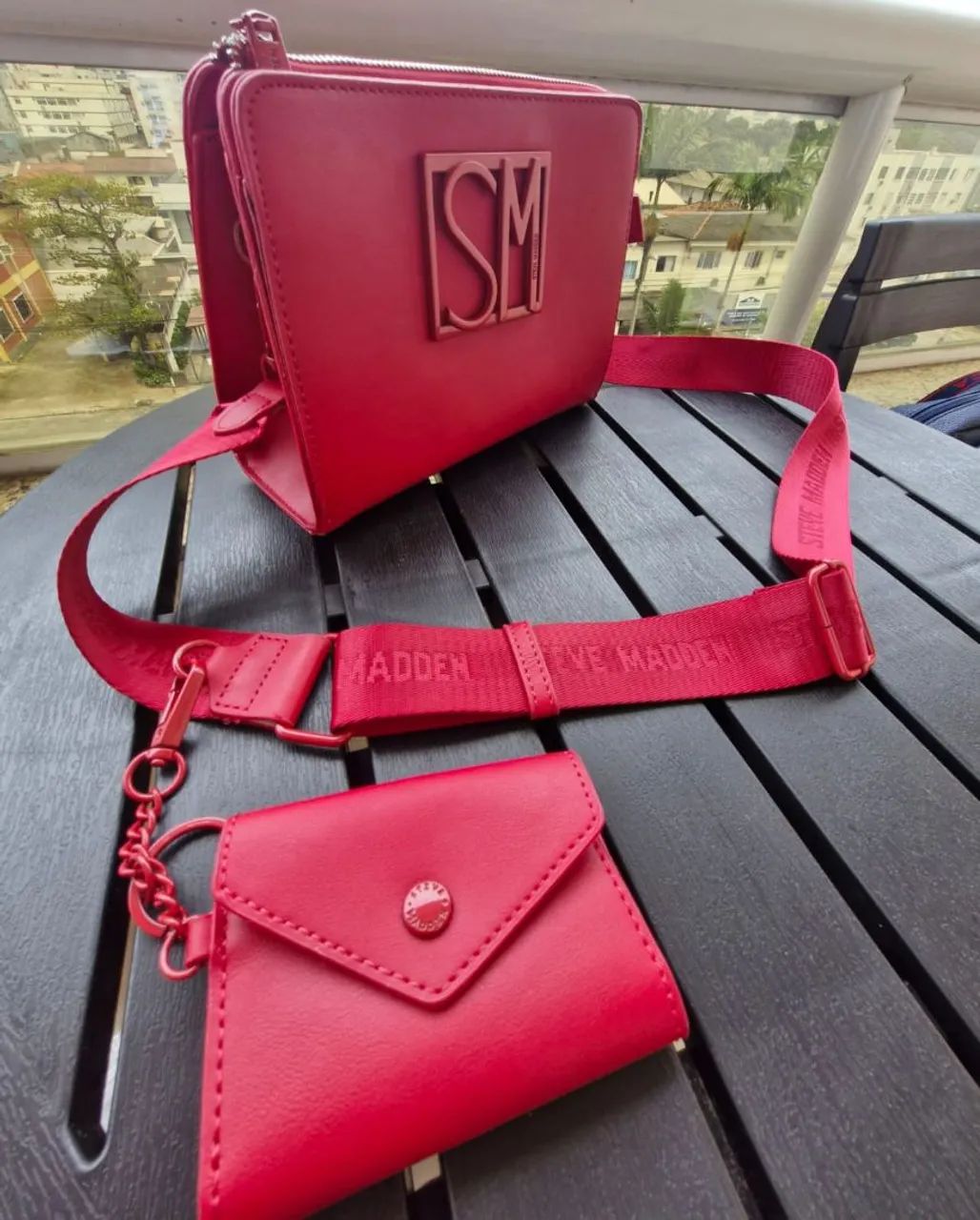 Bolsa vermelha Steve Maden Original - Foto 2