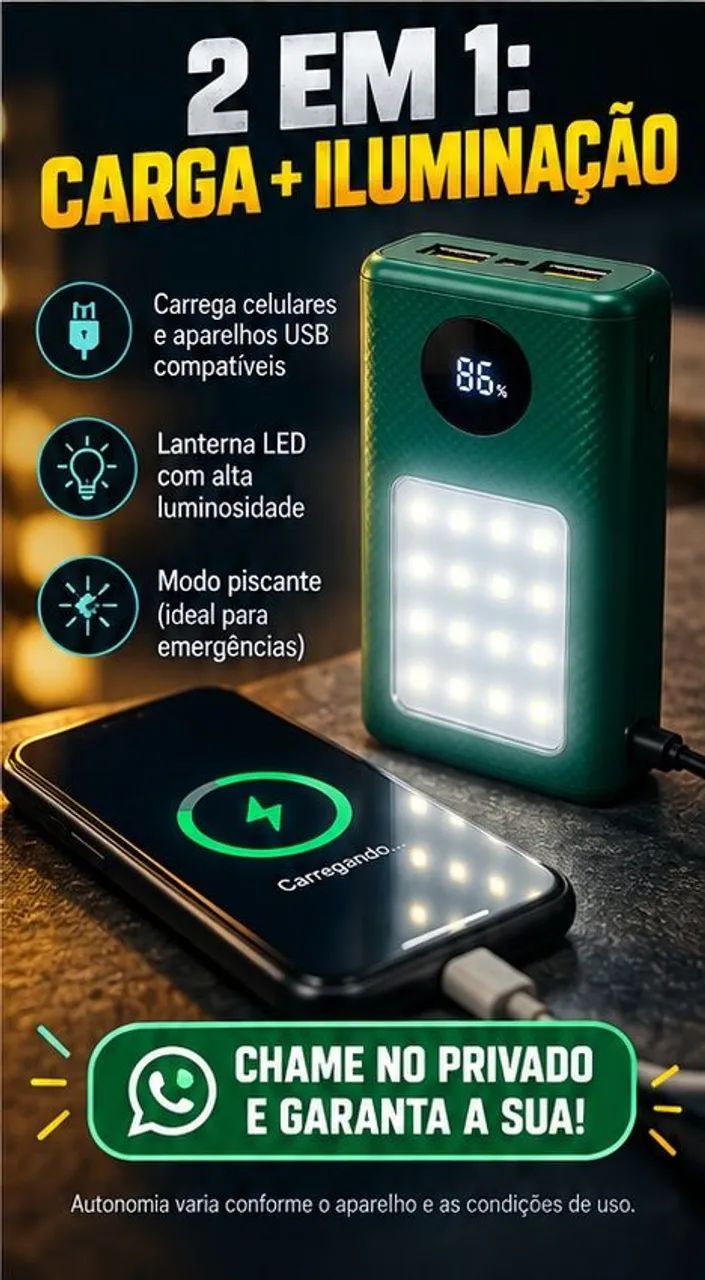 Powerbank e lanterna sob medida com diversas capacidades. - Foto 2