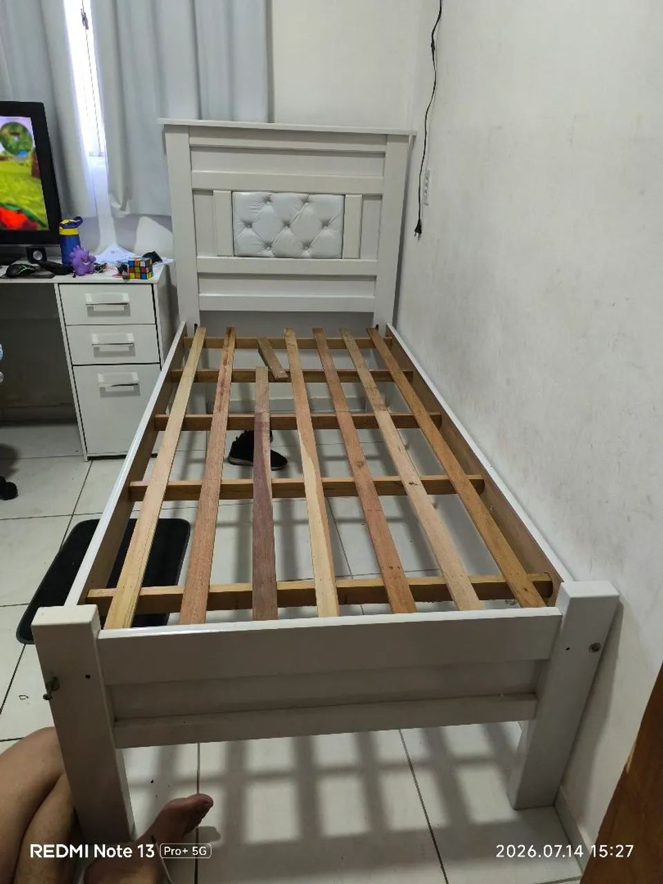 Cama de Solteiro Madeira - Foto 3