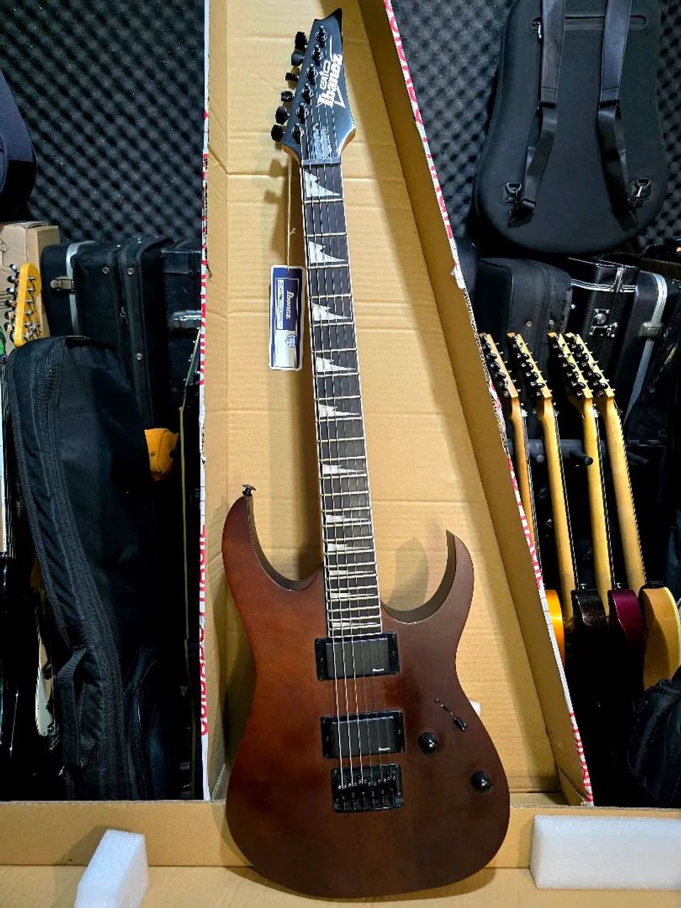 Ibanez Gio エレキギター ブラウン Guitarra Ibanez gio grg 121dx wnf walnut flat 2024 /ñ Gibson