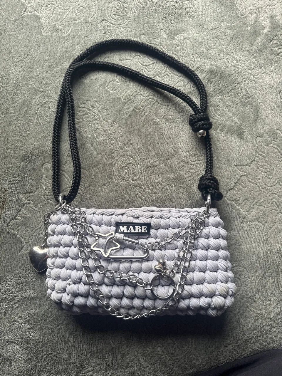 Bolsa de crochê mabe 