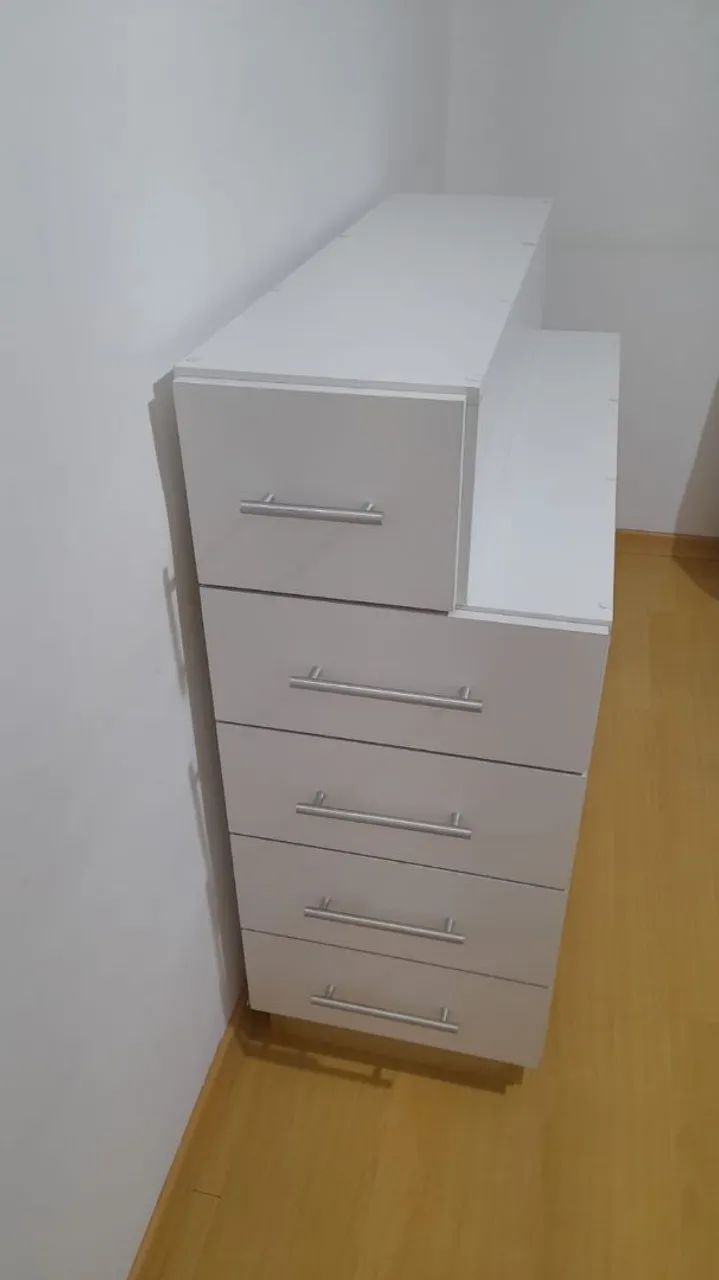 Cabeceira para Cama de Solteiro com 5 Gavetas - Foto 2