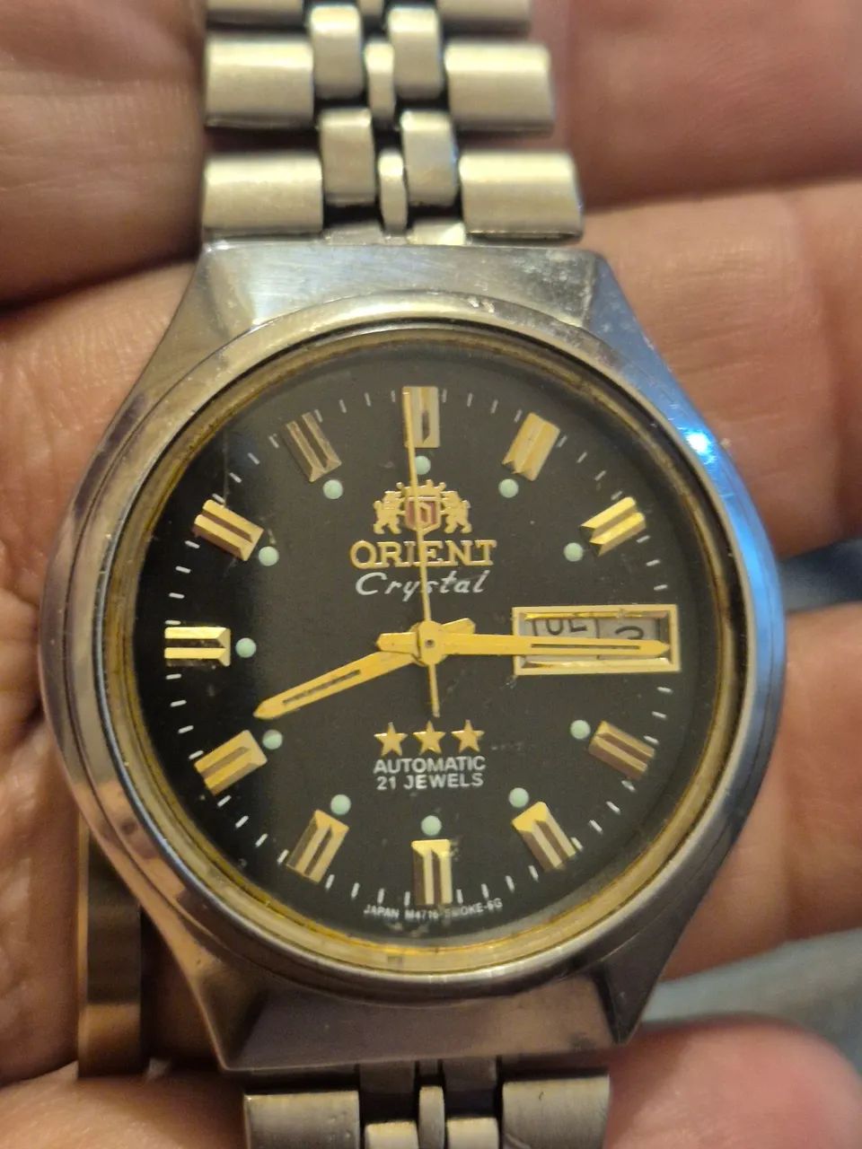 Relógio ORIENT CRYSTAL 3 ESTRELAS  PRETO   -   ÓTIMO ESTADO - Foto 3