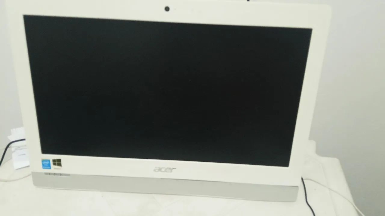 ALL in one é o computador que já vem tudo dentro do monitor,branco 19.5 polegadas. - Foto 4