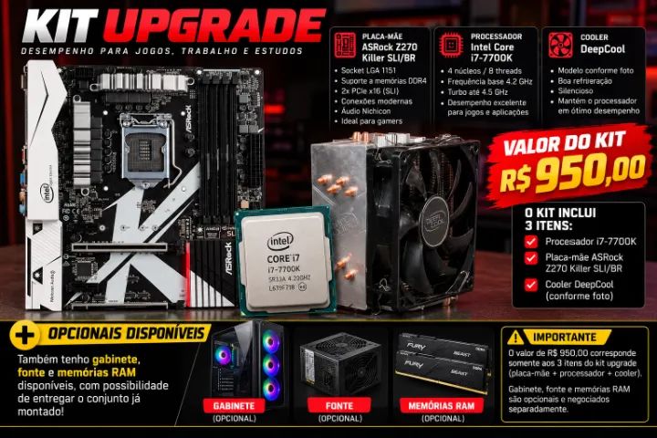 KIT UPGRADE GAMER INTEL CORE i7