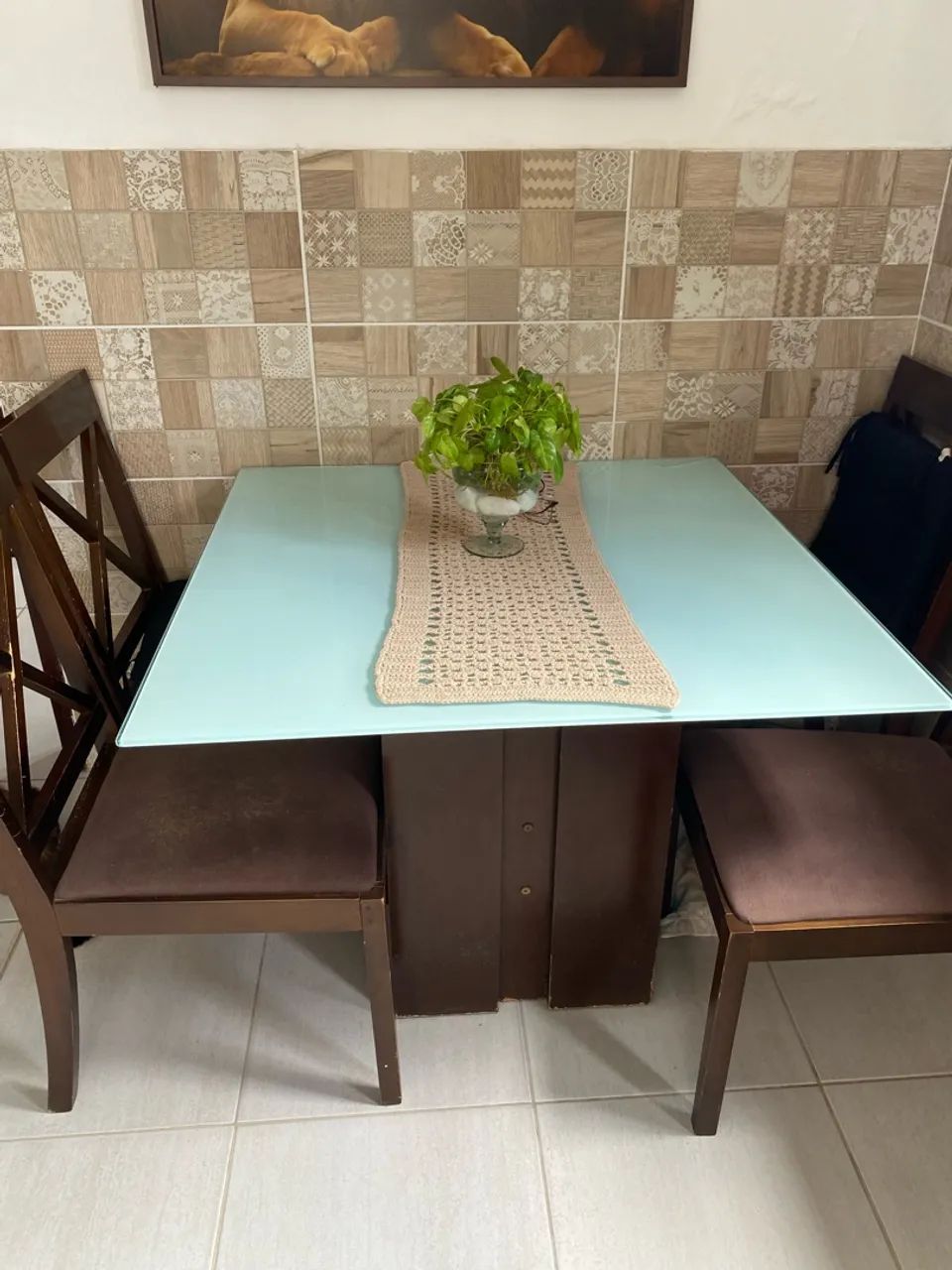 Mesa sala de jantar com cadeiras - Foto 2