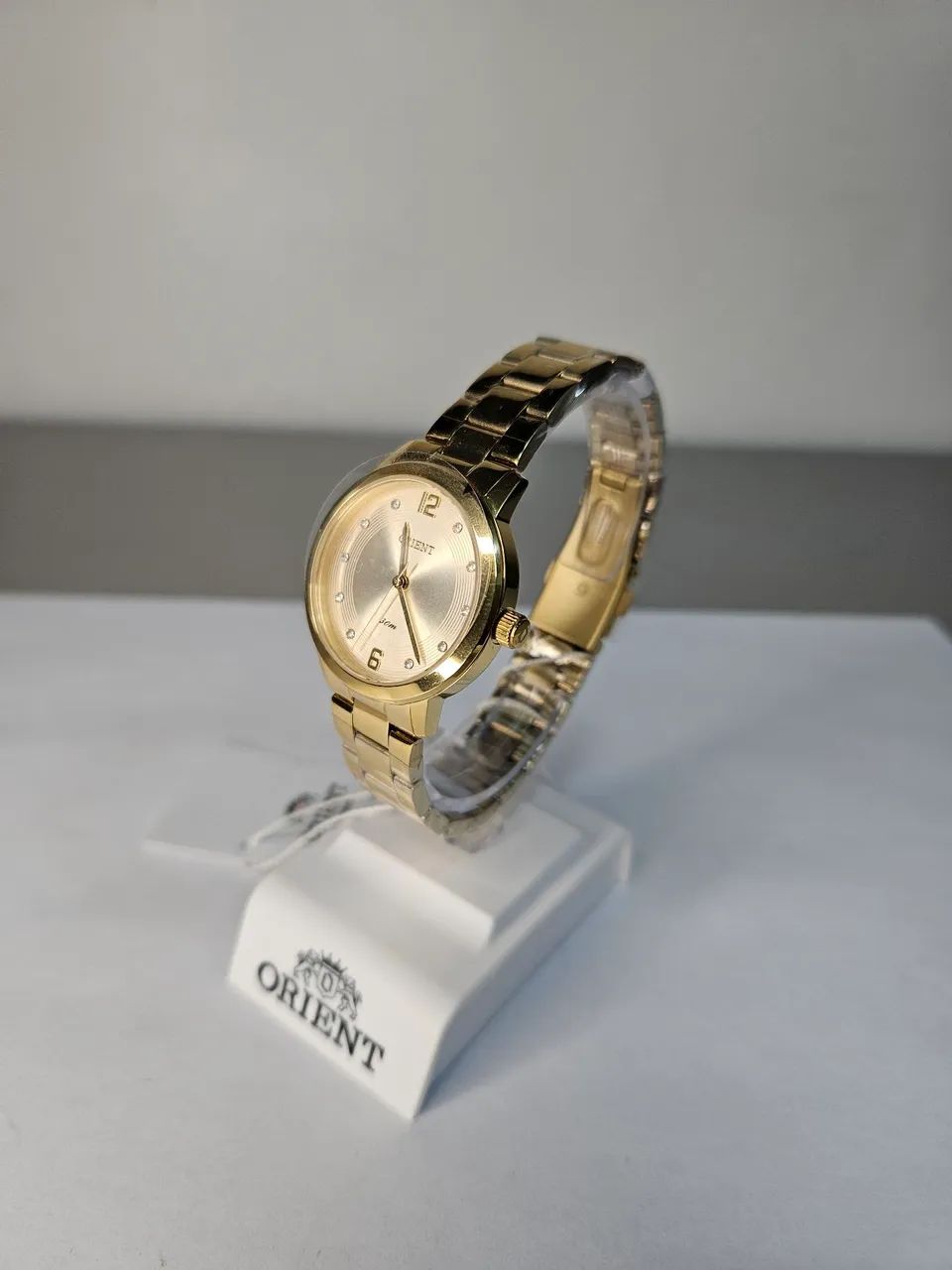 Relógio Quartz Aço Dourado Orient - Foto 2