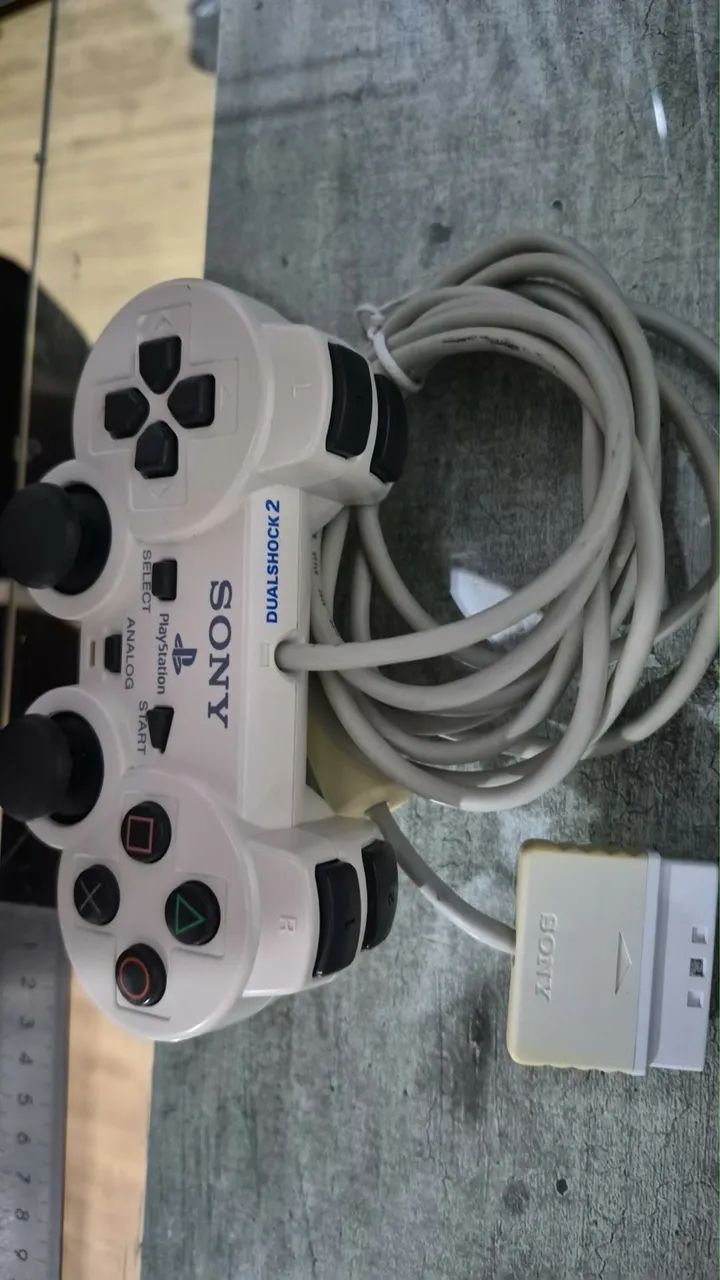 Controle Ps2 Ceramic White - Foto 2
