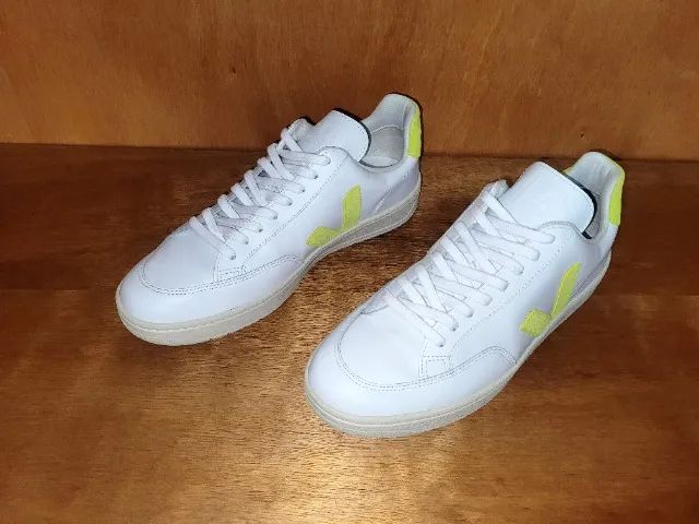 Tênis Vert (Veja) V-12 Leather Extra White Neon - Foto 2