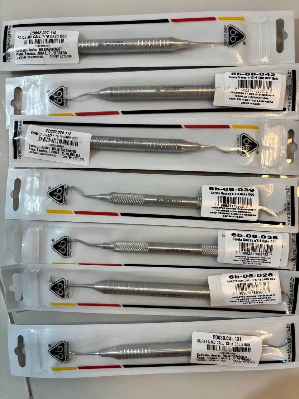 CURETAS PERIODONTIA LACRADAS
