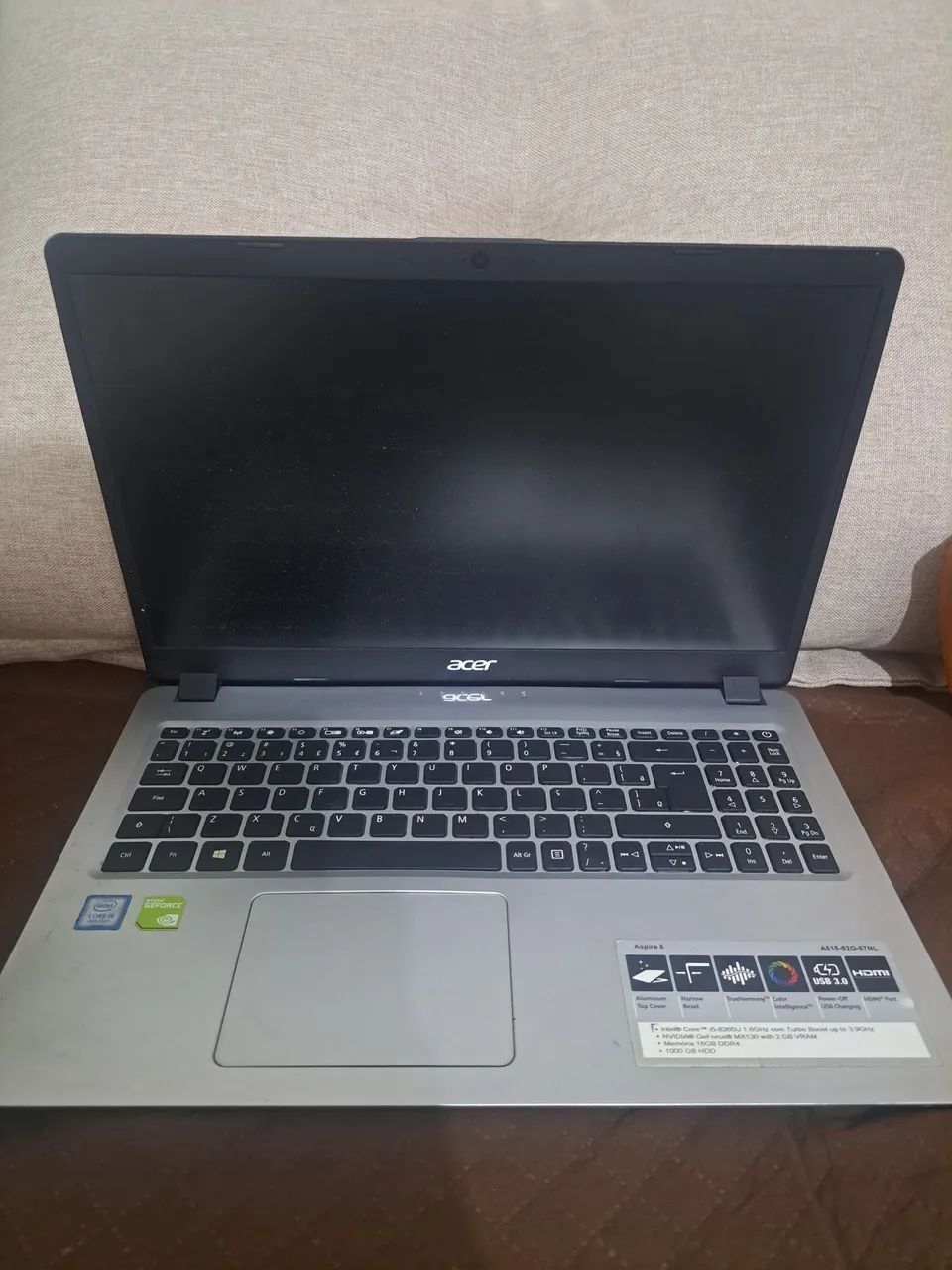 Vendo Notebook Acer com Defeito