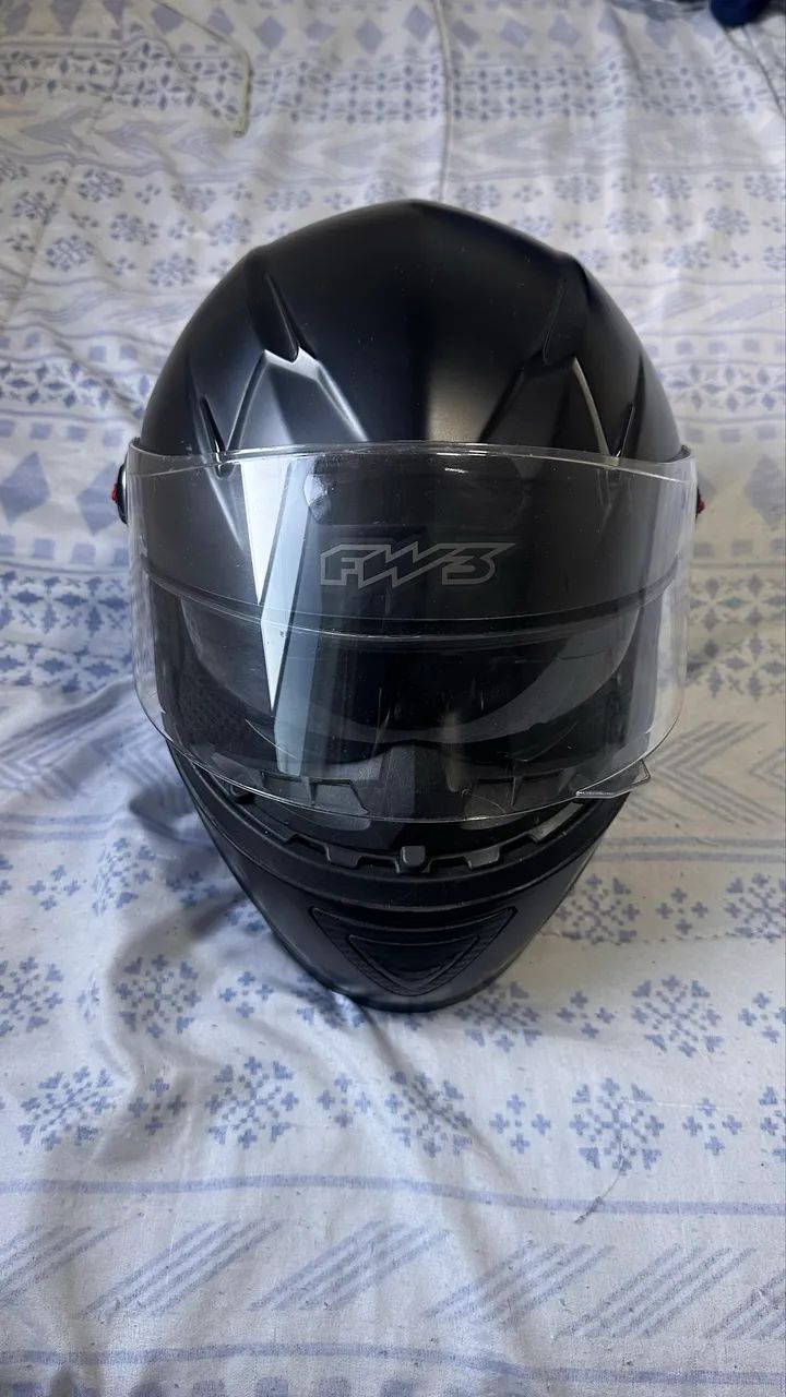 Capacete fw3 com viseira interna - Foto 3