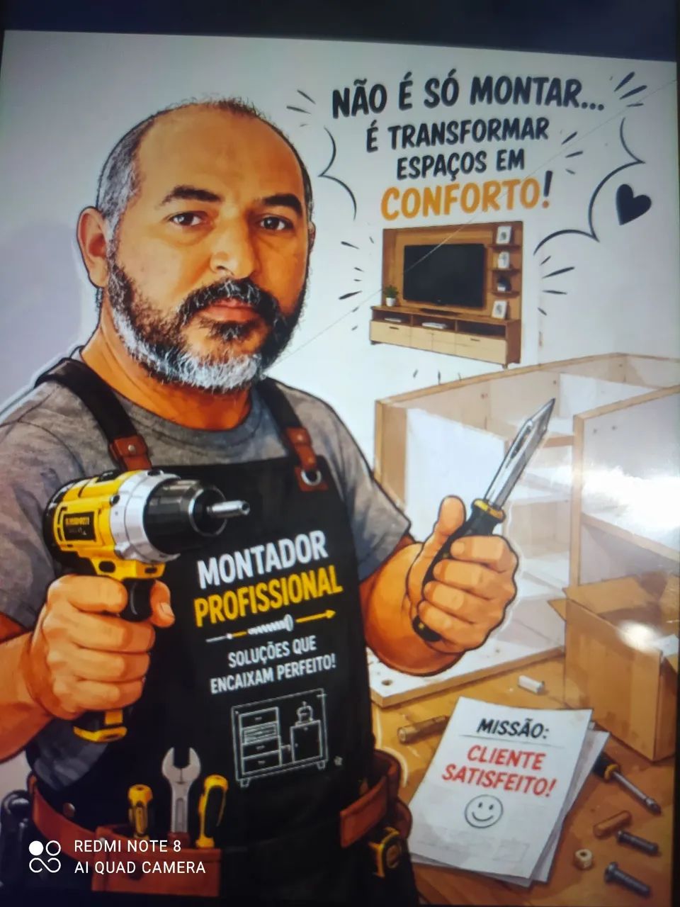 Montador de móveis, seu faz tudo móveis e elétrica.