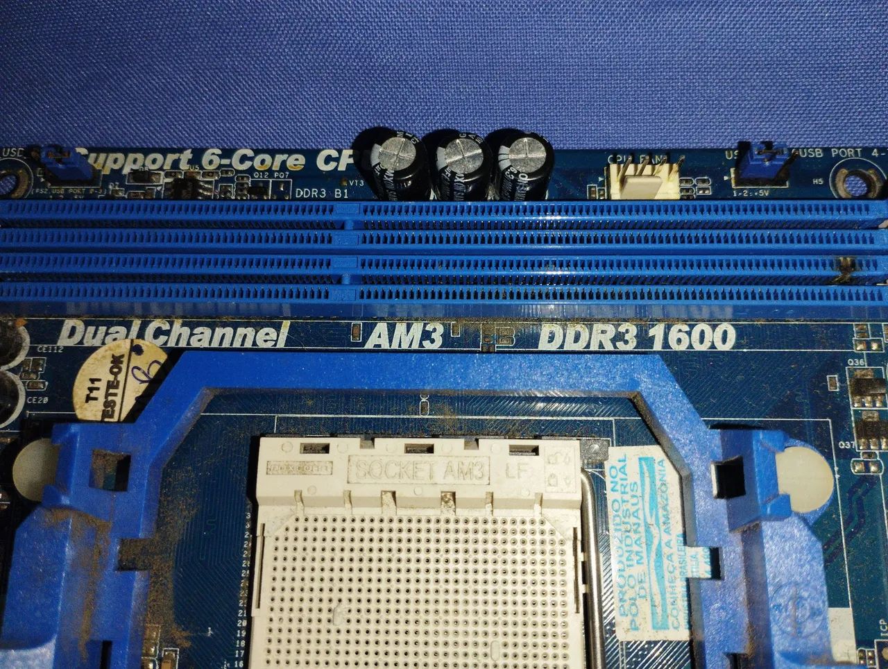 Placa mãe AM3 no estado  , + 3 CPU AMD - Foto 2