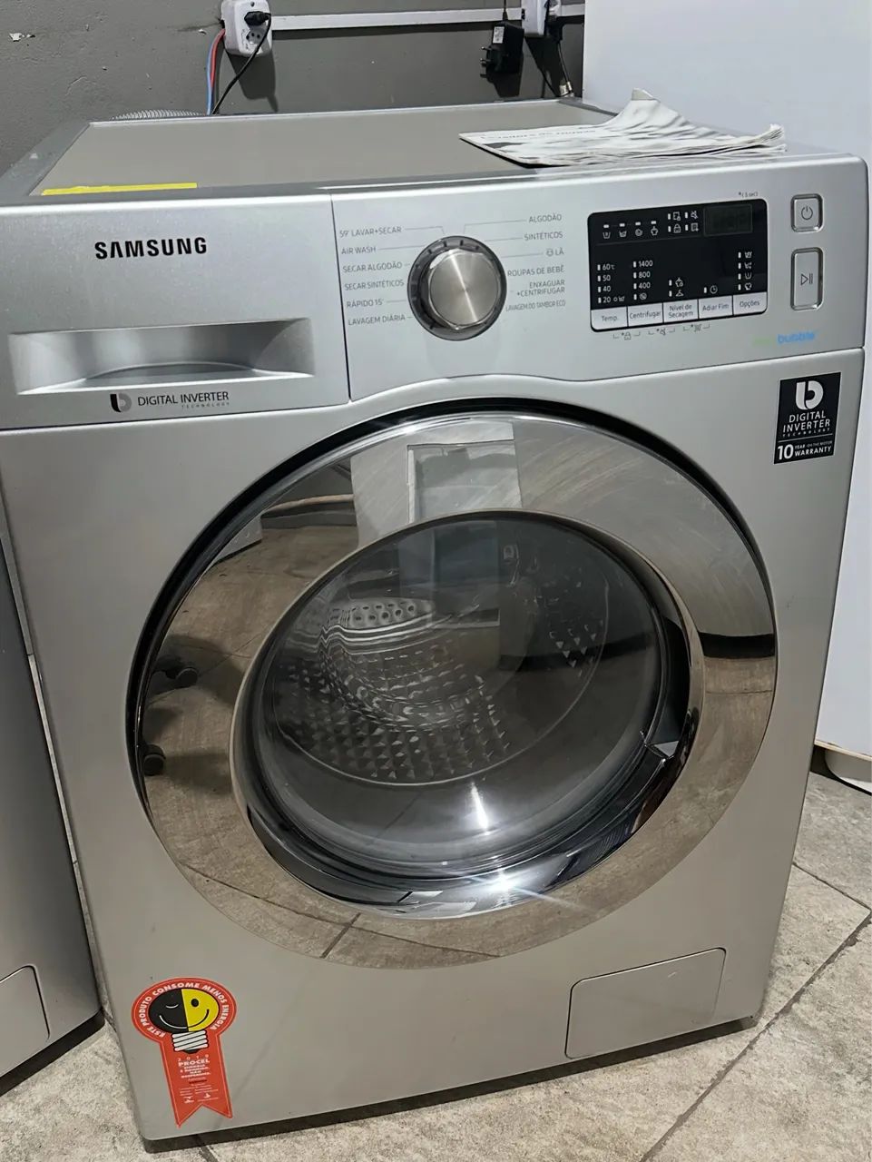Lava e seca Samsung cinza  - Foto 2