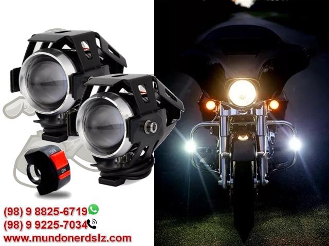Farol de Led Milha Luz Auxiliar Neblina 1200 2p para Moto em São Luís MA