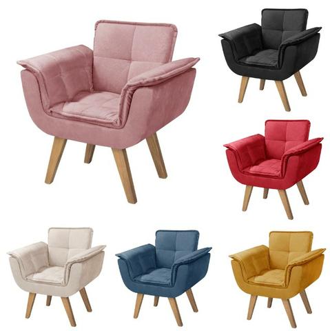 Poltrona Decorativa Kids Infantil Rosa Bebê Direto de Fabrica