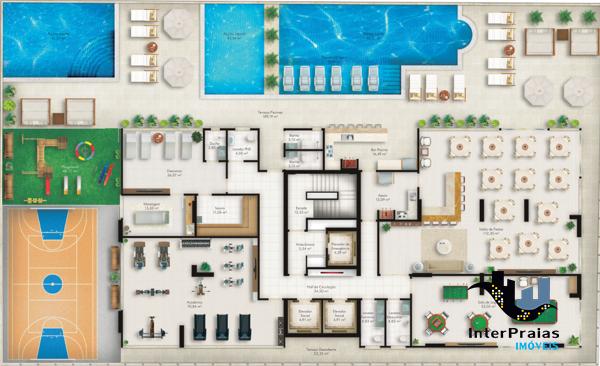 Apartamento com 3 quartos no Grand Soleil Residence - Bairro Meia Praia em Itapema - Foto 14