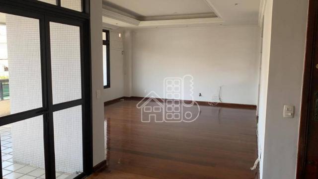 Apartamento com 4 dormitórios para alugar, 296 m² por R$ 4.000,00/mês - Icaraí - Niterói/R - Foto 5