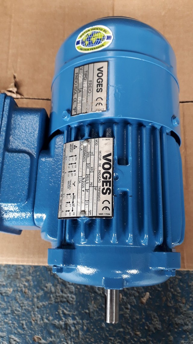 Motofreio trifásico 0.75 cv rpm 3450. - Foto 5