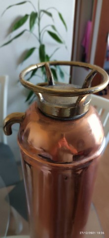 Extintor antigo para decoração, da década de 60 / 70 - Foto 3