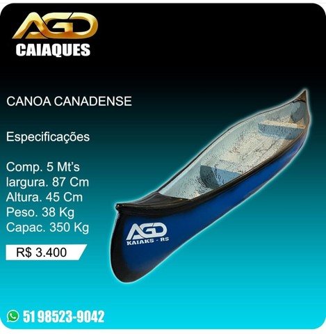 Canoa Canadense 5 MT.