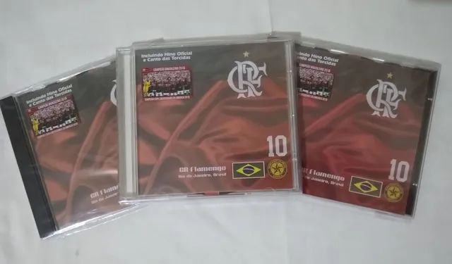 10 CDs músicas do Flamengo.