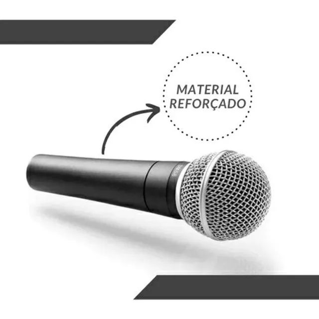 Microfone profissional Premium com cabo 5 metros - Foto 3