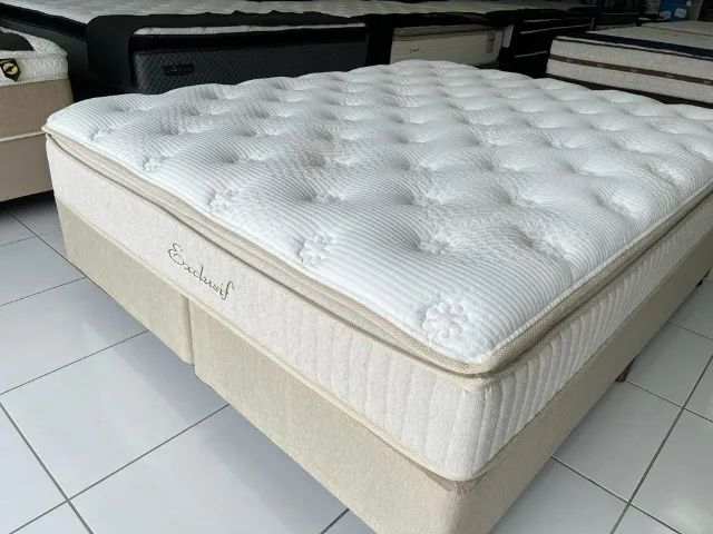 Cama Box Queen Size Pillow Top Macio Molas Ensacadas Marca Sankonfort Nova! - Foto 4
