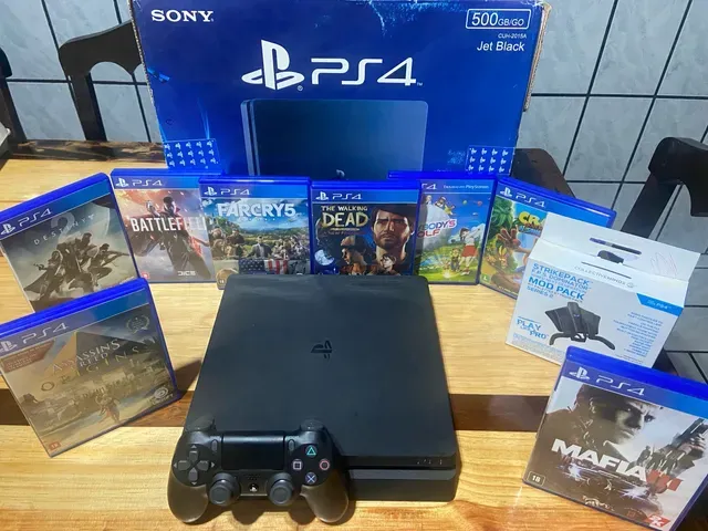 Playstation 4 Slim 500GB - Games Você Compra Venda Troca e Assistência de  games em geral