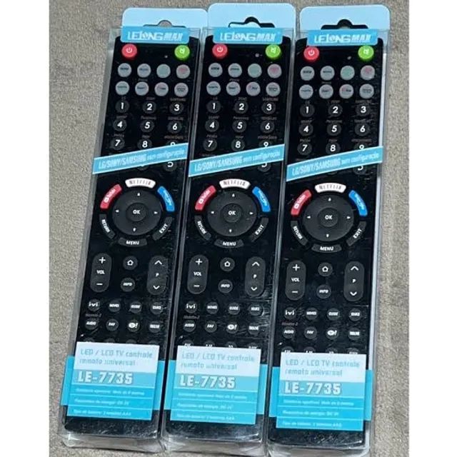 (NOVO) Controle Universal TV LE-7735