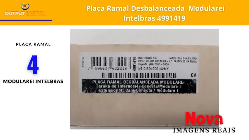 Placa Ramal Desbalanceada Modulare Intelbras 4991419  - Foto 4