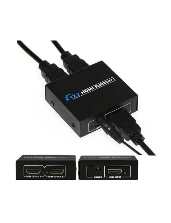 Splitter 1x2 Distribuidor De Sinal Hdmi 3d Duplicado Tv - Foto 4